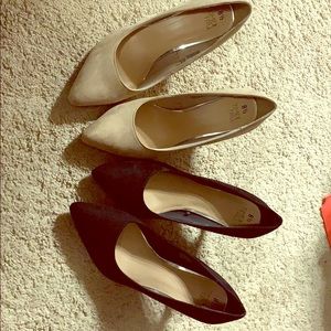 Time and tru suede heels EUC